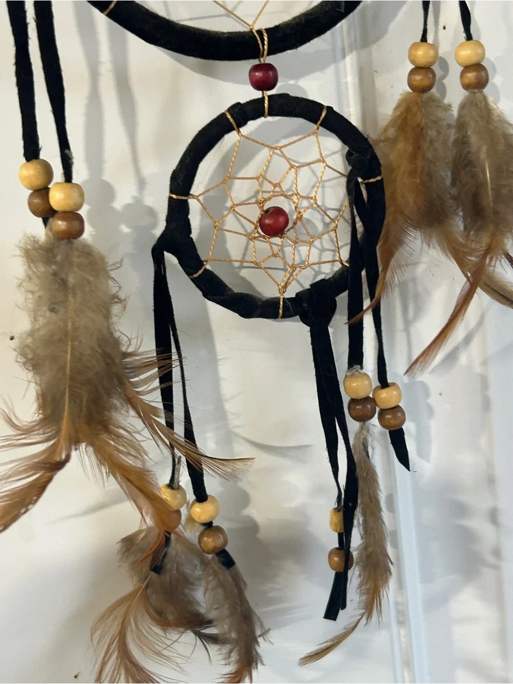 Black Bear Dreamcatcher Wall Hanging - Black